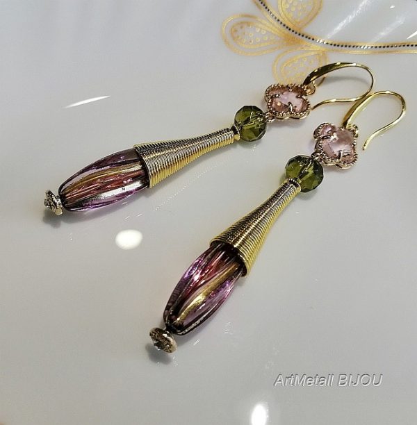 серьги с подвеской из кристалла Сваровски