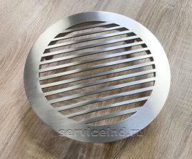 решетка круглая из нержавейки щелевая