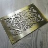 Решетка из латуни накладная с рисунком