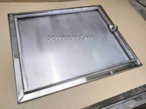лючок из нерж стали с защелкой
