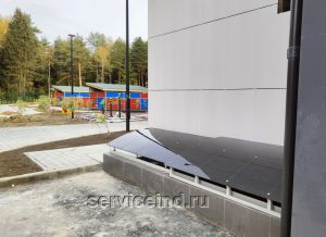 навес на приямок сдвижной-вход в подвал