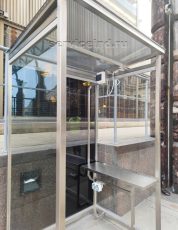 Навес нержавеющий фрагмент